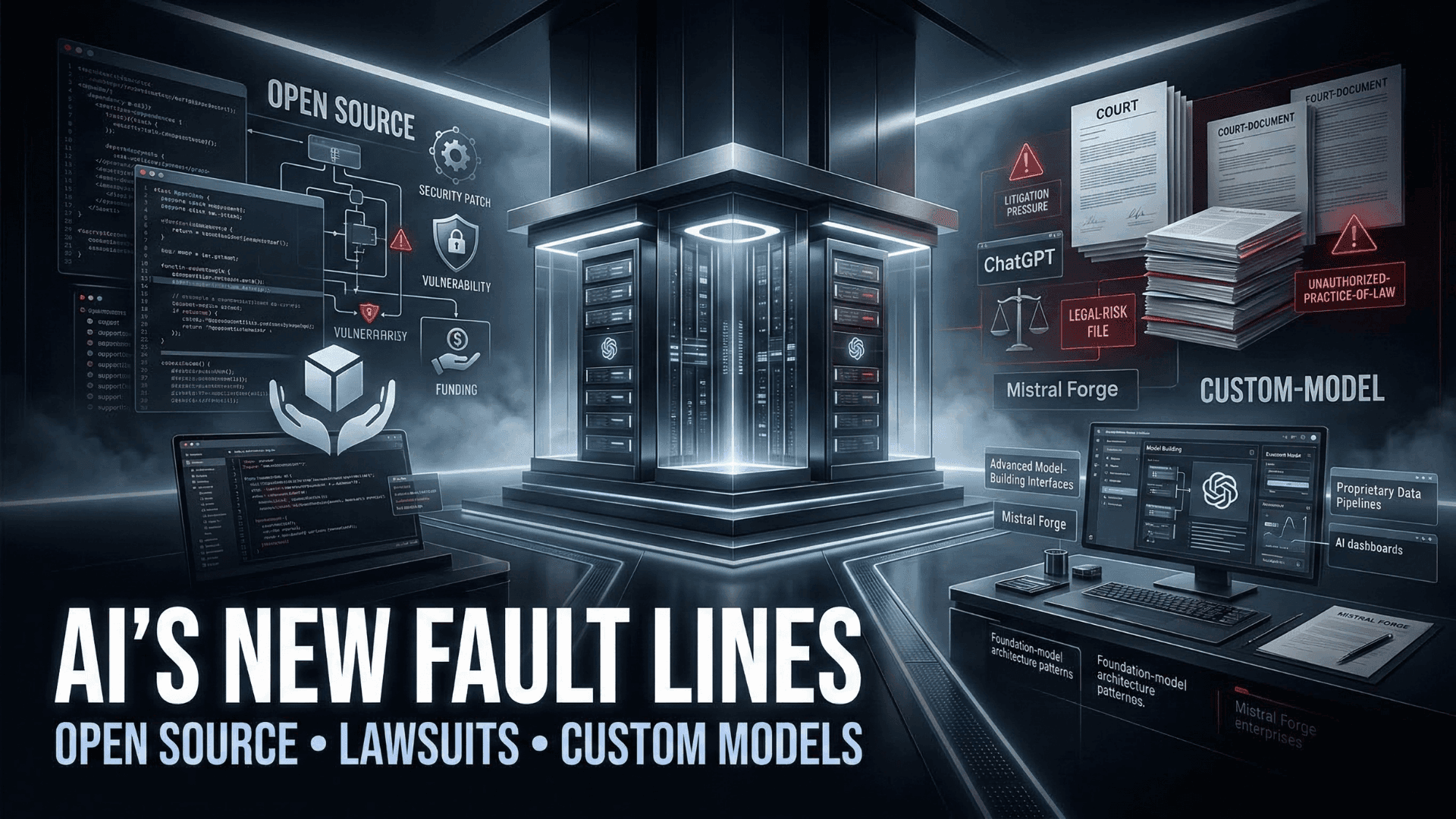 Open Source Under Pressure | AI Lawsuits Mount | Mistral Lets Enterprises Build Their Own Models