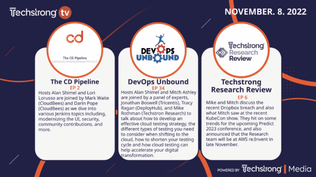 Techstrong TV – November 8, 2022