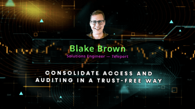 Blake Brown, Teleport | FinConDX 2021