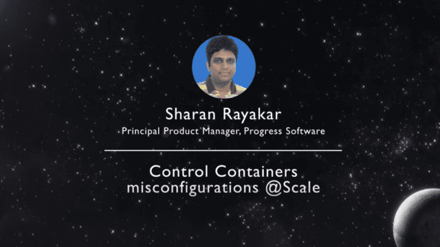 Sharan Rayakar, Progress Software | DevOps Experience 2022