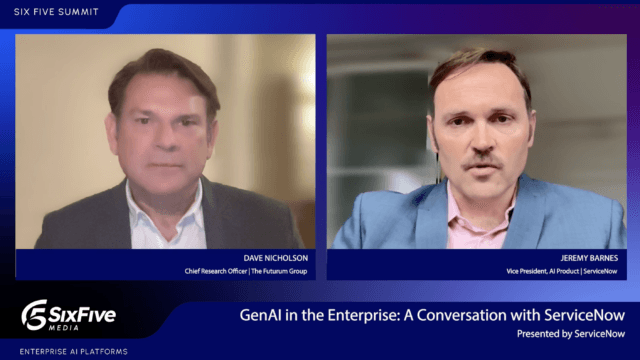 GenAI in the Enterprise: A Conversation with ServiceNow | The Six Five Summit